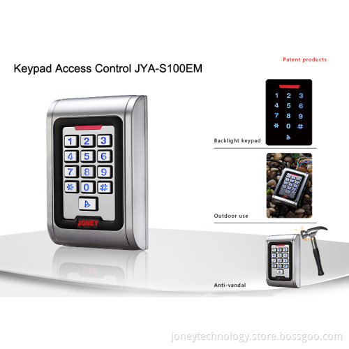 Strong Zinc Alloy Vandal-Proof IP68 Waterproof Access Controller